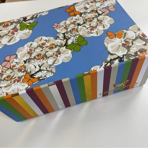 NIB Elizabeth Sutton Collection Cheetah Clutch Acrylic Purse Glitter Multi Color - Picture 11 of 12